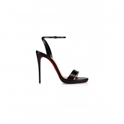 CHRISTIAN LOUBOUTIN LOUBI QUEEN 120 MM SANDALS-NAPPA LEATHER-BLACK-WOMEN 1191582BK01